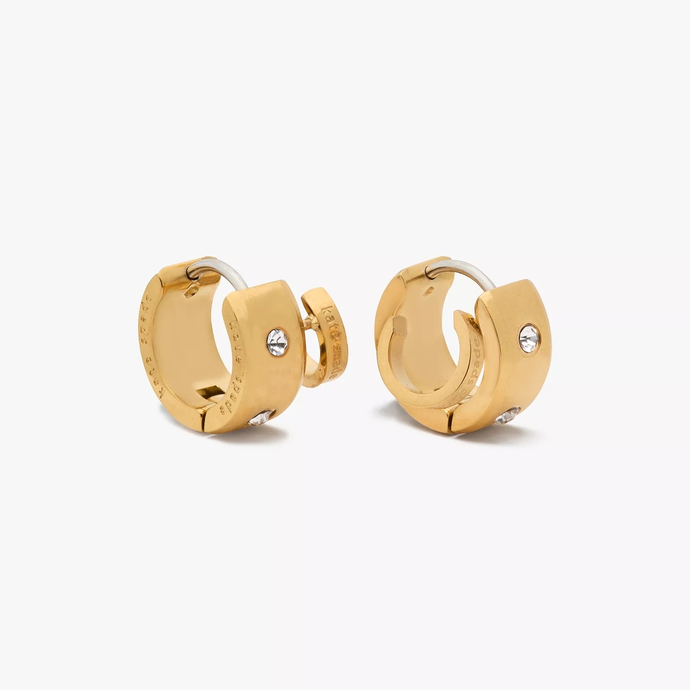 Kate Spade Set In Stone Double Huggies Earrings